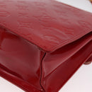 LOUIS VUITTON Monogram Vernis Spring Street Hand Bag Red M91135 LV Auth ARZ439-13