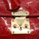 LOUIS VUITTON Monogram Vernis Spring Street Hand Bag Red M91135 LV Auth ARZ439-14