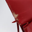 LOUIS VUITTON Monogram Vernis Spring Street Hand Bag Red M91135 LV Auth ARZ439-19