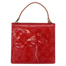 LOUIS VUITTON Monogram Vernis Spring Street Hand Bag Red M91135 LV Auth ARZ439-3