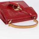 LOUIS VUITTON Monogram Vernis Spring Street Hand Bag Red M91135 LV Auth ARZ439-6