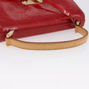 LOUIS VUITTON Monogram Vernis Spring Street Hand Bag Red M91135 LV Auth ARZ439-7
