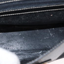 LOEWE Anagram Hand Bag Leather 2way Black Gold Auth ARZ441-11