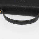 LOEWE Anagram Hand Bag Leather 2way Black Gold Auth ARZ441-7