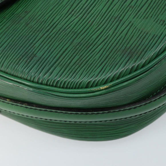 LOUIS VUITTON Epi Jeune Fille MM Shoulder Bag Green M52154 LV Auth ARZ443