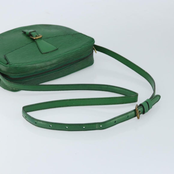 LOUIS VUITTON Epi Jeune Fille MM Shoulder Bag Green M52154 LV Auth ARZ443