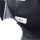 CHANEL COCO Mark Vanity Hand Bag Patent leather 2way Black Gold CC Auth ARZ446-12