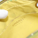 CHANEL Matelasse Chain Shoulder Bag Lamb Skin Yellow Gold CC Auth ARZ447-18