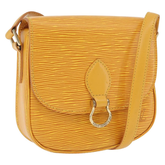 LOUIS VUITTON Epi Saint Cloud PM Schoudertas Geel M52219 LV Auth ARZ450