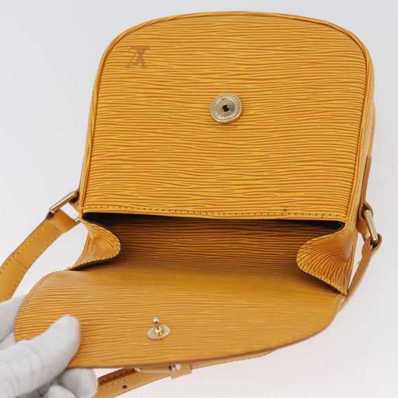 LOUIS VUITTON Epi Saint Cloud PM Schoudertas Geel M52219 LV Auth ARZ450
