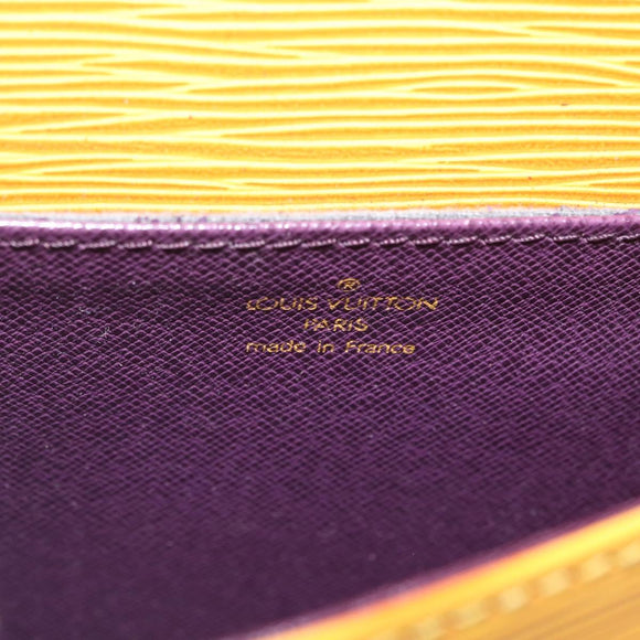 LOUIS VUITTON Epi Saint Cloud PM Schoudertas Geel M52219 LV Auth ARZ450