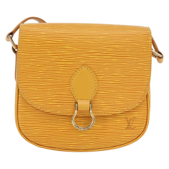 LOUIS VUITTON Epi Saint Cloud PM Schoudertas Geel M52219 LV Auth ARZ450