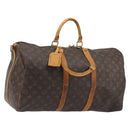LOUIS VUITTON Monogram Keepall Bandouliere 50 Boston Bag M41416 LV Auth ARZ457-1