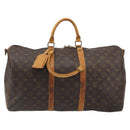 LOUIS VUITTON Monogram Keepall Bandouliere 50 Boston Bag M41416 LV Auth ARZ457-13