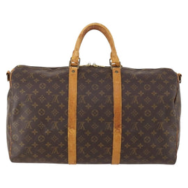 LOUIS VUITTON Monogram Keepall Bandouliere 50 Boston Bag M41416 LV Auth ARZ457 - 0