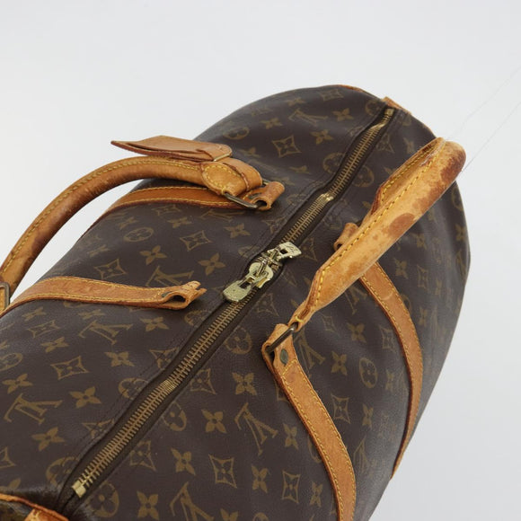 LOUIS VUITTON Monogram Keepall Bandouliere 50 Boston Bag M41416 LV Auth ARZ457
