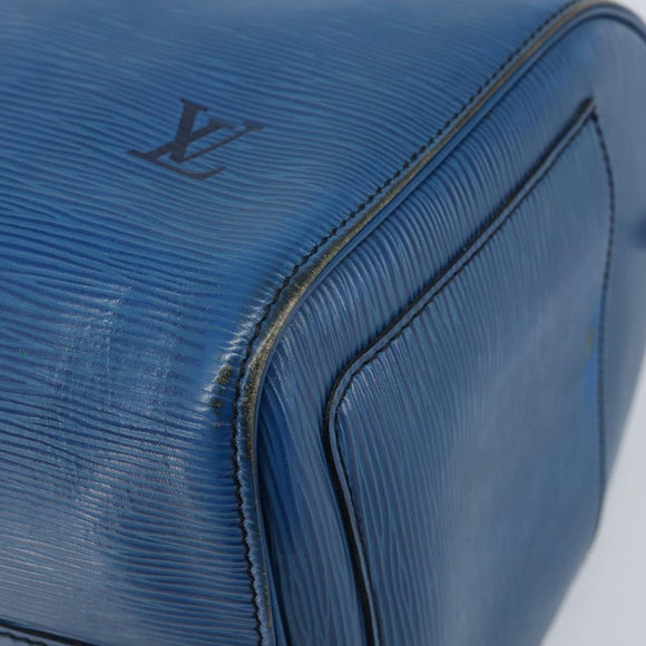 LOUIS VUITTON Epi Speedy 35 Handtasche Toledo Blue M42995 LV Auth ARZ466