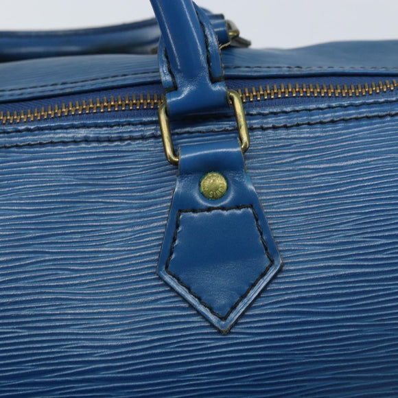 LOUIS VUITTON Epi Speedy 35 Handtasche Toledo Blue M42995 LV Auth ARZ466