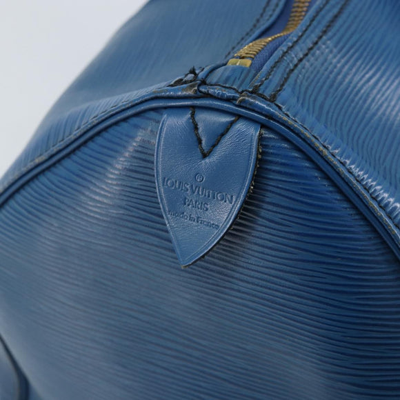 LOUIS VUITTON Epi Speedy 35 Handtasche Toledo Blue M42995 LV Auth ARZ466
