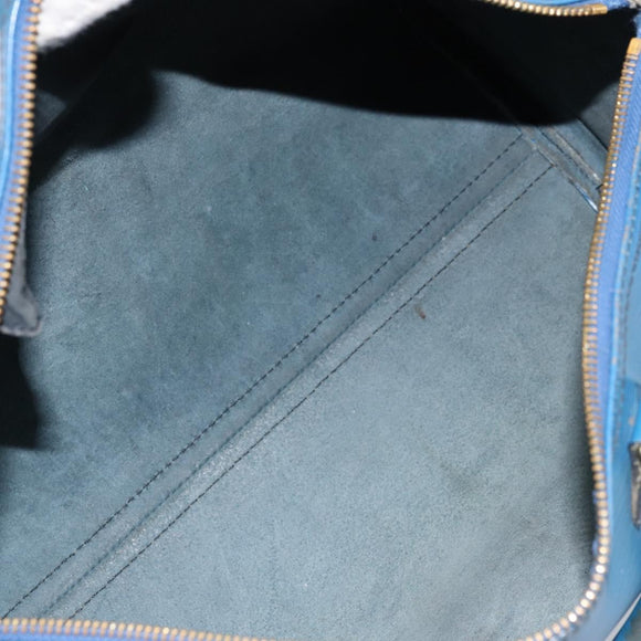 LOUIS VUITTON Epi Speedy 35 Handtasche Toledo Blue M42995 LV Auth ARZ466