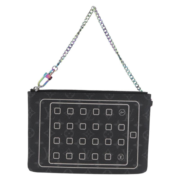 LOUIS VUITTON Monogram Eclipse Fragment iPhone Case M64449 LV Auth ARZ468M