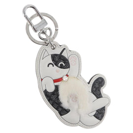 LOUIS VUITTON Monogram LV Cat Charm M01475 LV Auth ARZ470SAM