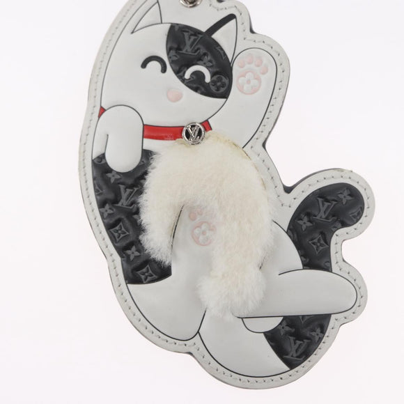 LOUIS VUITTON Monogram LV Cat Charm M01475 LV Auth ARZ470SAM