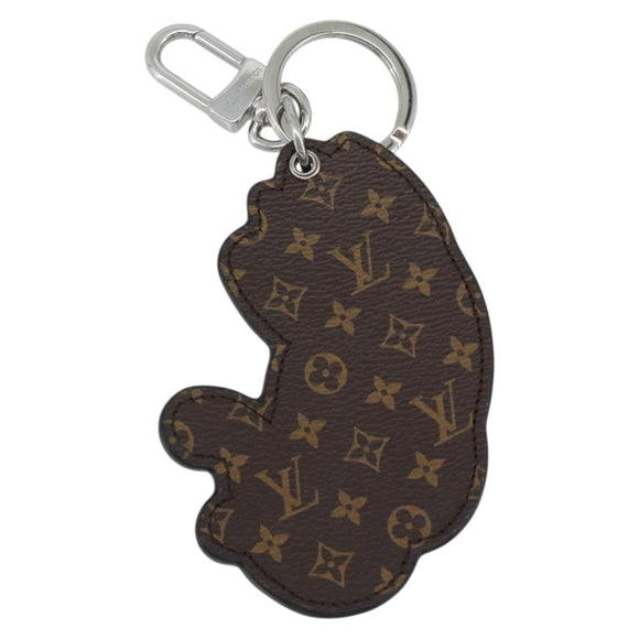 LOUIS VUITTON Monogram LV Cat Charm M01475 LV Auth ARZ470SAM