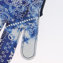 LOUIS VUITTON Monogram Bandana HIGH 5 Pouch White Blue M81410 LV Auth ARZ477SAM-16