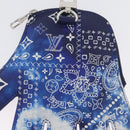 LOUIS VUITTON Monogram Bandana HIGH 5 Pouch White Blue M81410 LV Auth ARZ477SAM-17