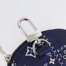 LOUIS VUITTON Monogram Bandana HIGH 5 Pouch White Blue M81410 LV Auth ARZ477SAM-18