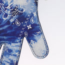 LOUIS VUITTON Monogram Bandana HIGH 5 Pouch White Blue M81410 LV Auth ARZ477SAM-4