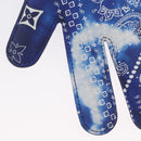 LOUIS VUITTON Monogram Bandana HIGH 5 Pouch White Blue M81410 LV Auth ARZ477SAM-14