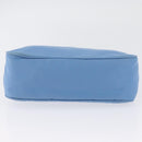 PRADA Hand Bag Nylon Light Blue Silver Auth ARZ485A-10