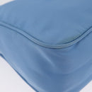 PRADA Hand Bag Nylon Light Blue Silver Auth ARZ485A-11