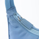 PRADA Hand Bag Nylon Light Blue Silver Auth ARZ485A-16
