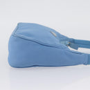 PRADA Hand Bag Nylon Light Blue Silver Auth ARZ485A-5