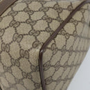 GUCCI GG Supreme Web Sherry Line Boston Bag PVC Beige Gold 40 02 007 Auth ARZ492-15