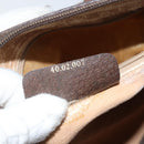 GUCCI GG Supreme Web Sherry Line Boston Bag PVC Beige Gold 40 02 007 Auth ARZ492-12