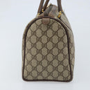 GUCCI GG Supreme Web Sherry Line Boston Bag PVC Beige Gold 40 02 007 Auth ARZ492-4