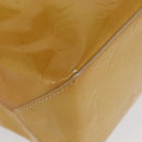 LOUIS VUITTON Monogram Vernis Reade PM Hand Bag Beige M91144 LV Auth ARZ496-9