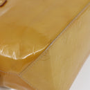 LOUIS VUITTON Monogram Vernis Reade PM Hand Bag Beige M91144 LV Auth ARZ496-15