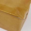 LOUIS VUITTON Monogram Vernis Reade PM Hand Bag Beige M91144 LV Auth ARZ496-16