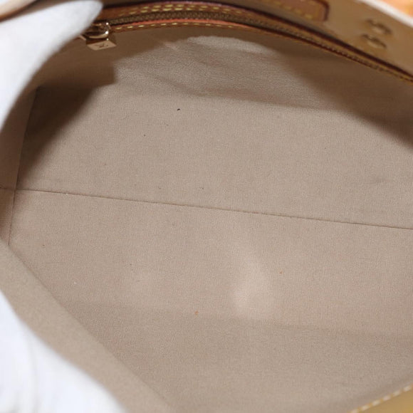 LOUIS VUITTON Monogram Vernis Reade PM Hand Bag Beige M91144 LV Auth ARZ496