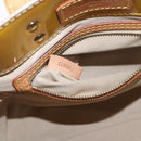 LOUIS VUITTON Monogram Vernis Reade PM Hand Bag Beige M91144 LV Auth ARZ496-12