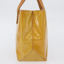 LOUIS VUITTON Monogram Vernis Reade PM Hand Bag Beige M91144 LV Auth ARZ496-3