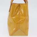 LOUIS VUITTON Monogram Vernis Reade PM Hand Bag Beige M91144 LV Auth ARZ496-4