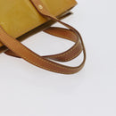 LOUIS VUITTON Monogram Vernis Reade PM Hand Bag Beige M91144 LV Auth ARZ496-7