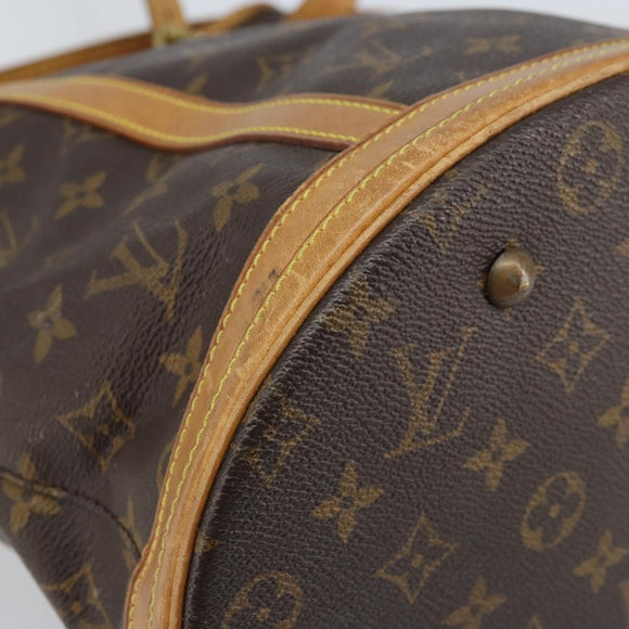 LOUIS VUITTON Monogram Bucket GM Shoulder Bag M42236 LV Auth ARZ501