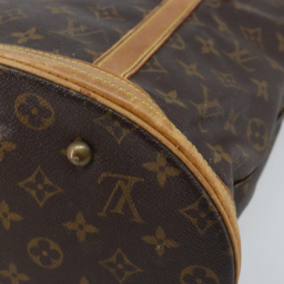 LOUIS VUITTON Monogram Bucket GM Shoulder Bag M42236 LV Auth ARZ501